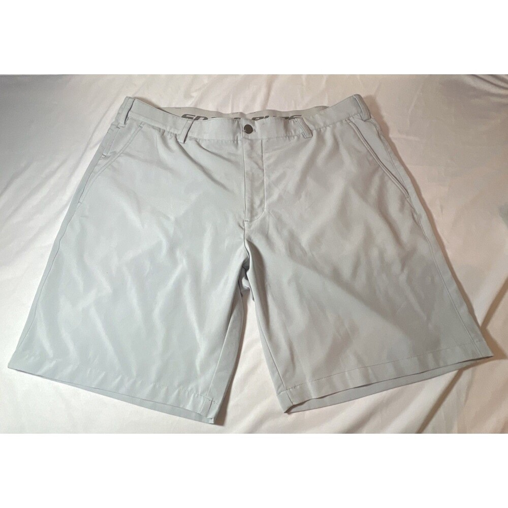 Snake Eyes Players Men's 40 Gray‎ Khaki Performance Golf Shorts Casual Stretch